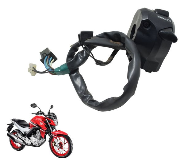 Chave Punho Luz Honda Cb 250f Twister 16-22 Original