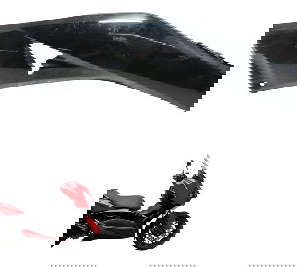 Tampa Lateral Direit C/avaria Yamaha Xmax 250 20-24 Original Preto