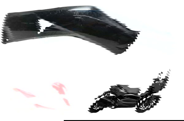 Tampa Lateral Direit C/avaria Yamaha Xmax 250 20-24 Original Preto