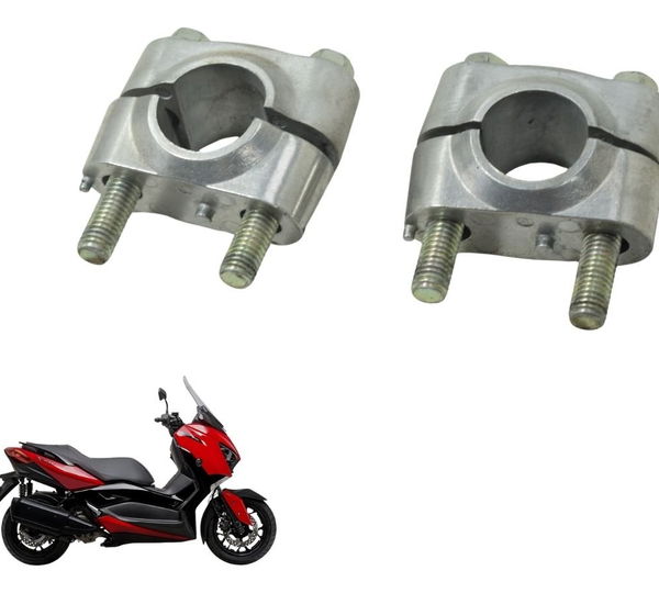 Par Riser Guidão Yamaha X Max 250 20-24 Original Cinza