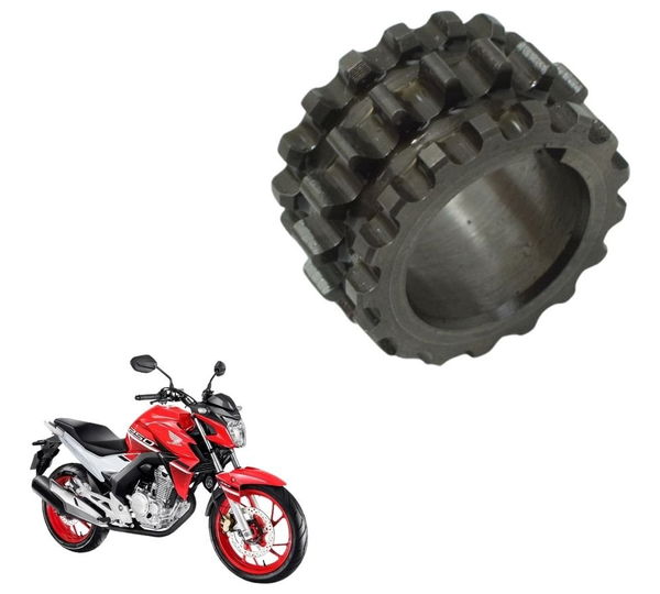 Engrenagem Inferior Comando Honda Cb 250f Twister 16-22 Orig
