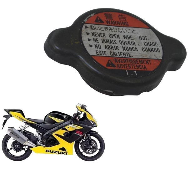 Tampa Radiador Suzuki Gsx-r Srad 1000 06-07 Original Preto