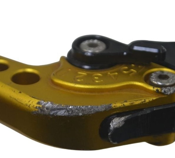 Par Manete Evolution C/detal Suzuki Gsx-r Srad 1000 06-07 Dourado E Preto