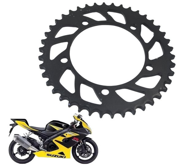Coroa 42 Dentes Suzuki Gsx-r Srad 1000 06-07 Original Preto