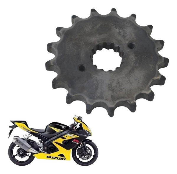 Pinhão 17 Dentes Suzuki Gsx-r Srad 1000 06-07 Original - Cinza-escuro