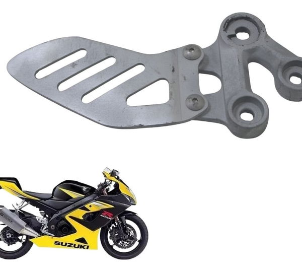 Suporte Pedaleira Dianteira Esq Suzuki Gsx-r Srad 1000 06-07 Cinza