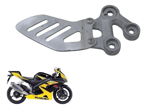 Suporte Pedaleira Dianteira Esq Suzuki Gsx-r Srad 1000 06-07 Cinza