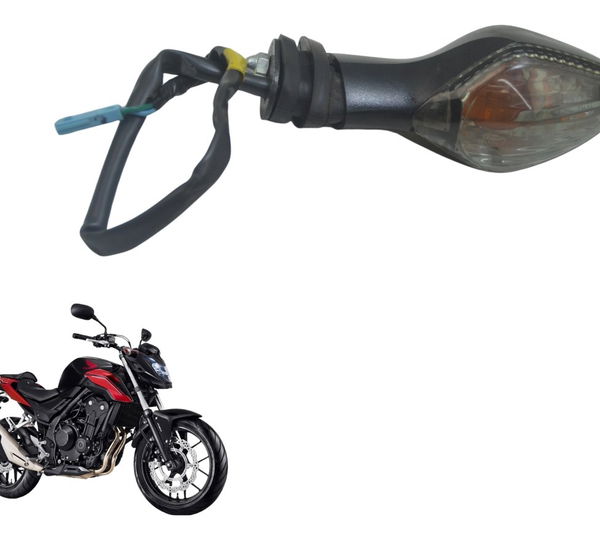 Pisca Traseiro Direito Honda Cb 500 F 18-21 Original Direito Preto