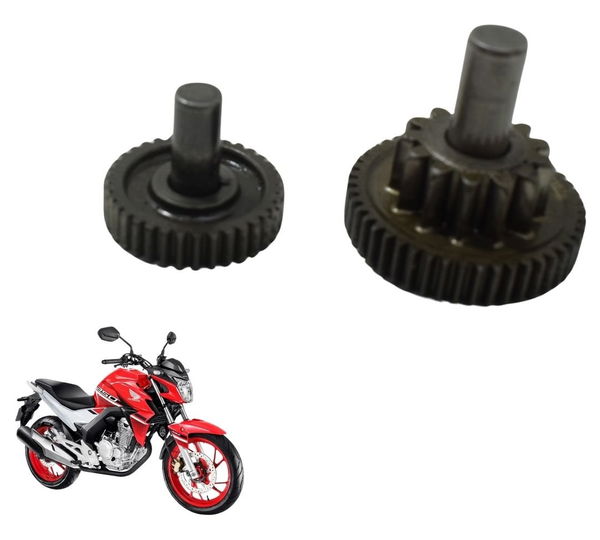 Par Engrenagem Redução Partida Honda Cb 250f Twister 16-22