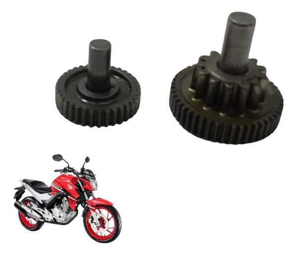Par Engrenagem Redução Partida Honda Cb 250f Twister 16-22