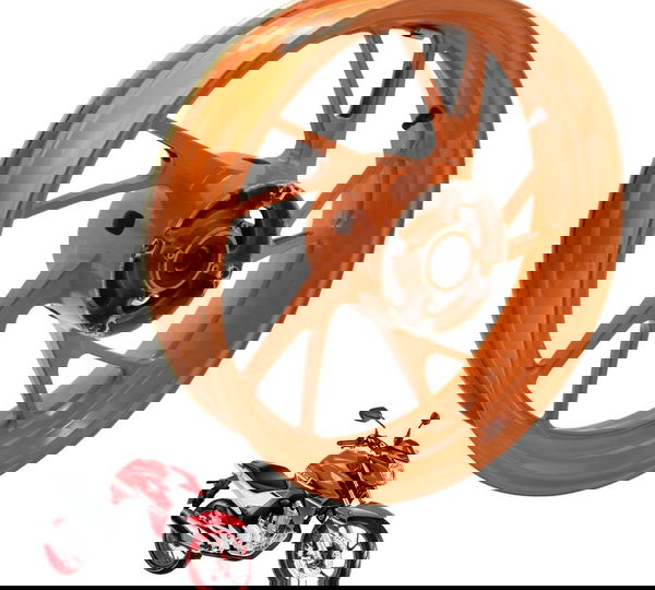 Roda Traseira Honda Cb 250f Twister 16-22 Original Laranja