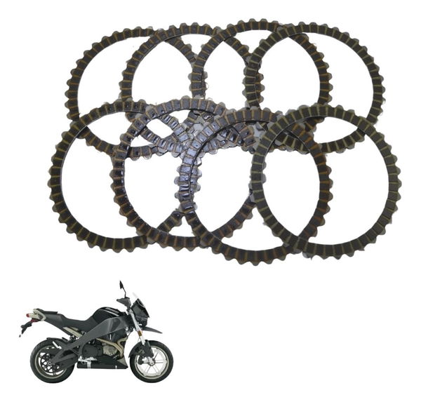 Jogo Disco Embreagem Buell Ulysses Xb12 05-07 Original