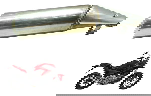 Ponteira Escape C/ Detalhes Honda Nc 700 12-15 Original