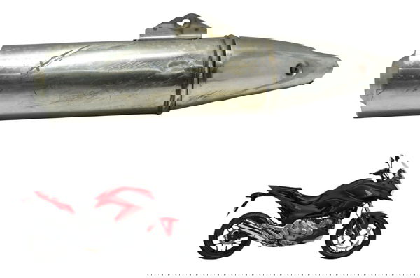 Ponteira Escape C/ Detalhes Honda Nc 700 12-15 Original