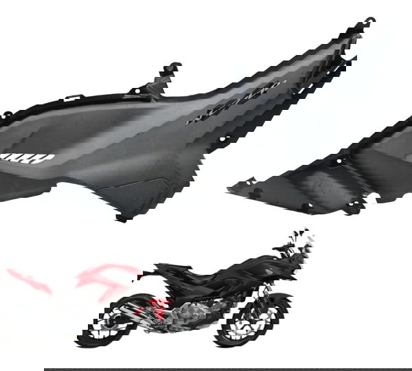 Carenagem Lateral Esquerda Honda Nc 700 12-15 Original Preto