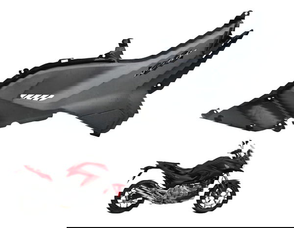 Carenagem Lateral Esquerda Honda Nc 700 12-15 Original Preto