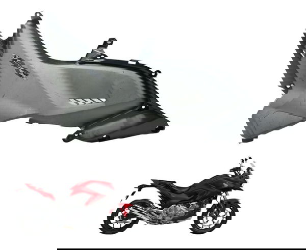 Carenagem Lateral Direita Honda Nc 700 12-15 Original Cinza-escuro