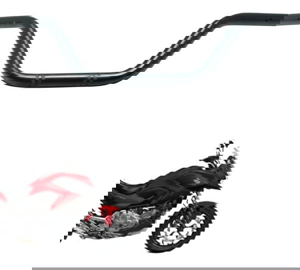 Guidão Empenado Honda Nc 700 12-15 Original Preto