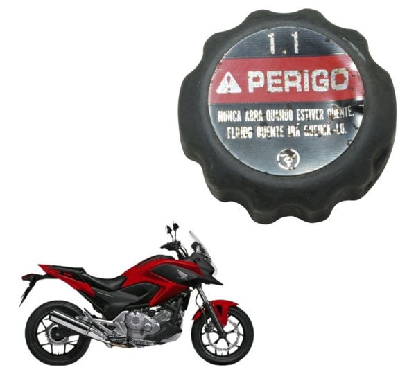 Tampa Radiador Honda Nc 700 12-15 Original Preto
