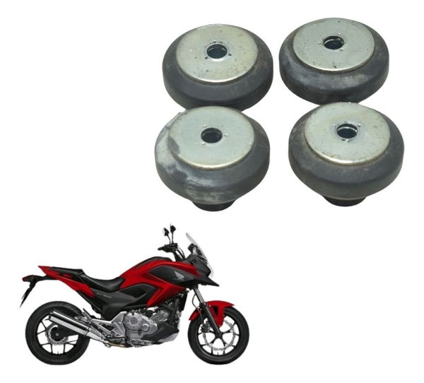 Jogo Coxim Suporte Tanque Honda Nc 700 12-15 Original Preto