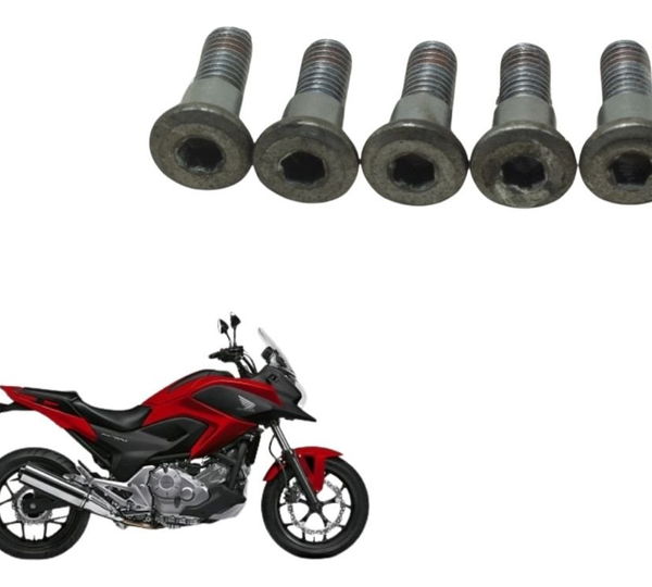 Jogo Parafuso Disco Freio Dianteiro Honda Nc 700 12-15 Origi