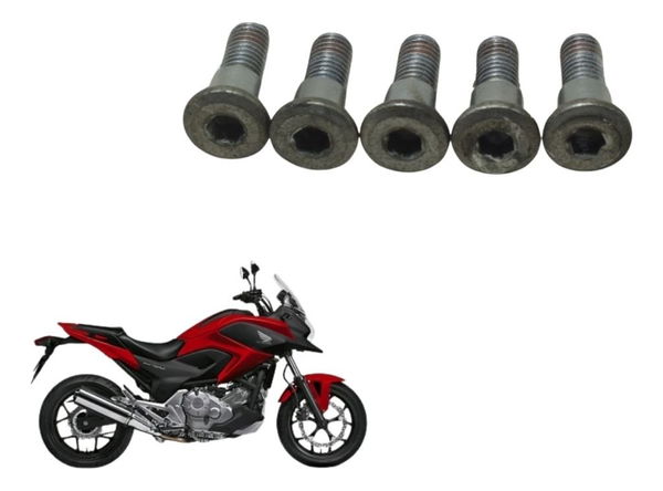 Jogo Parafuso Disco Freio Dianteiro Honda Nc 700 12-15 Origi