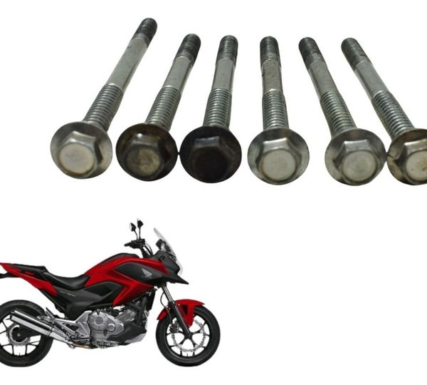 Kit Parafusos Prisioneiro Motor Honda Nc 700 12-15 Original