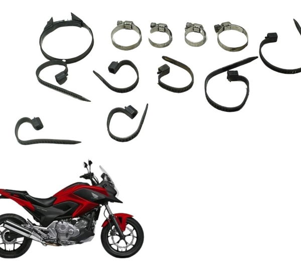 Kit Abraçadeiras Diversas Honda Nc 700 12-15 Original