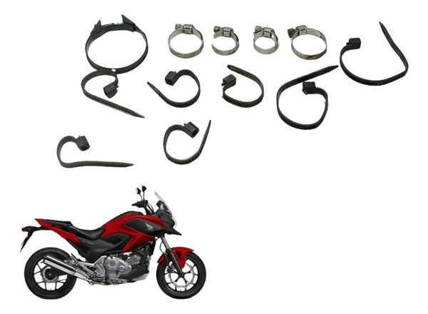 Kit Abraçadeiras Diversas Honda Nc 700 12-15 Original