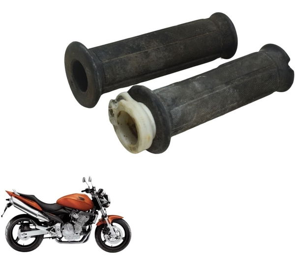 Par Manopla C/ Detalhes Honda Cb 600f Hornet 04-07 Original