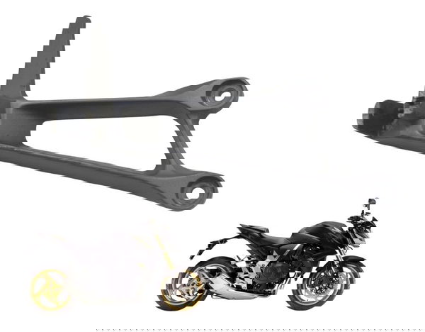 Suporte Pedal Tras Dir C/ Avaria Honda Cb 1000 R 11-16 Orig Cinza-escuro