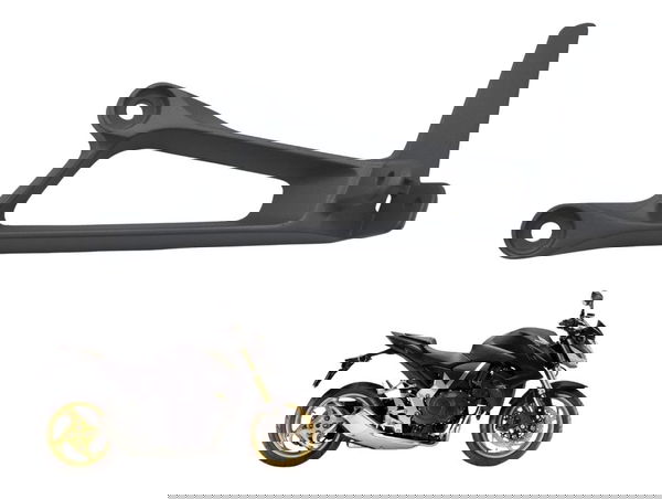 Suporte Pedaleira Traseira Esq Honda Cb 1000 R 11-16 Origina Preto