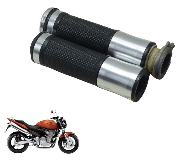 Par Manopla Esportiva C/ Detalhes Honda Cb 600f Hornet 04-07