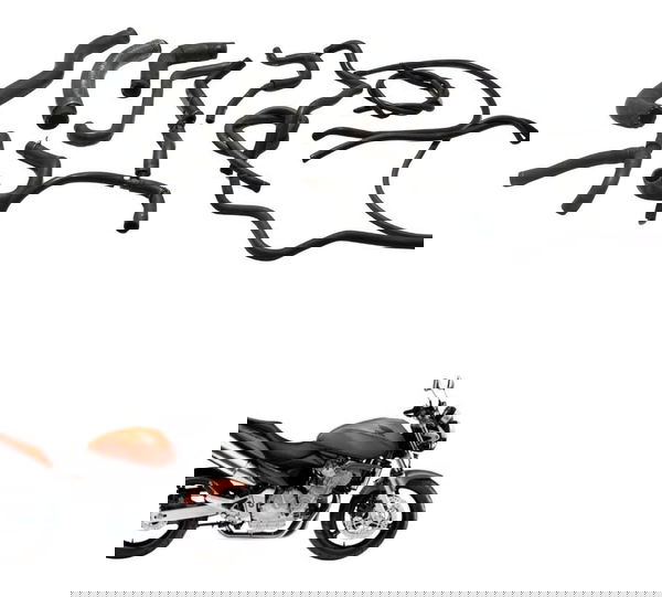 Kit Mangueiras Honda Cb 600f Hornet 04-07 Original