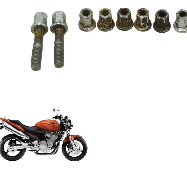 Jogo Porca Escape Honda Cb 600f Hornet 04-07 Original