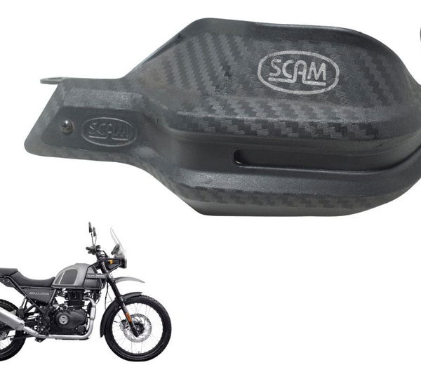 Protetor Punho Esq Scam Royal Enfield Himalayan 411 19-25 Preto Esquerdo