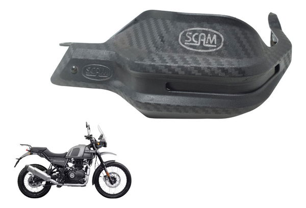 Protetor Punho Esq Scam Royal Enfield Himalayan 411 19-25 Preto Esquerdo