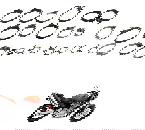 Kit Abraçadeiras Diversas Honda Cb 600f Hornet 04-07 Origina