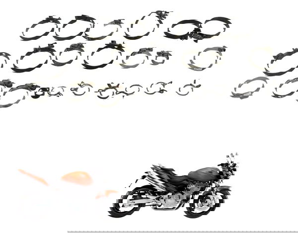 Kit Abraçadeiras Diversas Honda Cb 600f Hornet 04-07 Origina