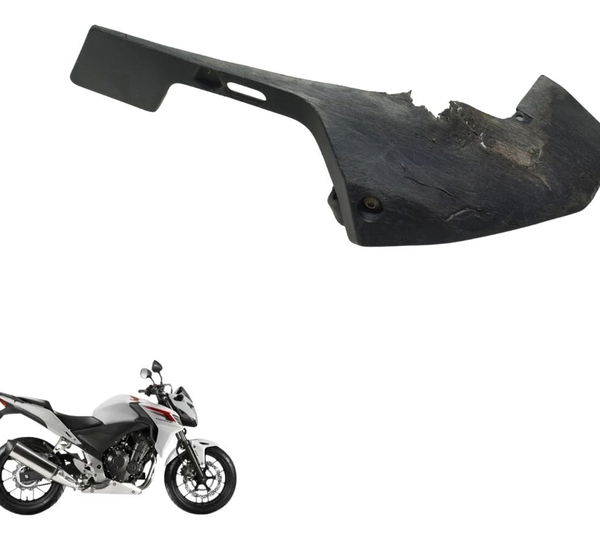 Carenagem Inf Spoiler Esq C/avaria Honda Cb 500f 14-16 Origi
