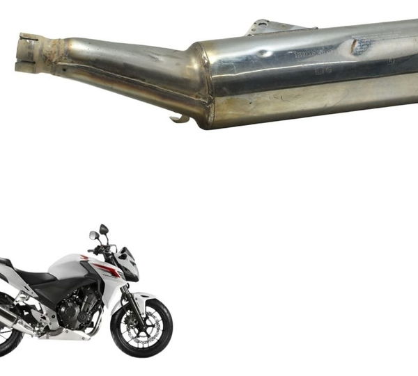 Ponteira Escapamento C/ Detalhes Honda Cb 500f 14-16 Origina