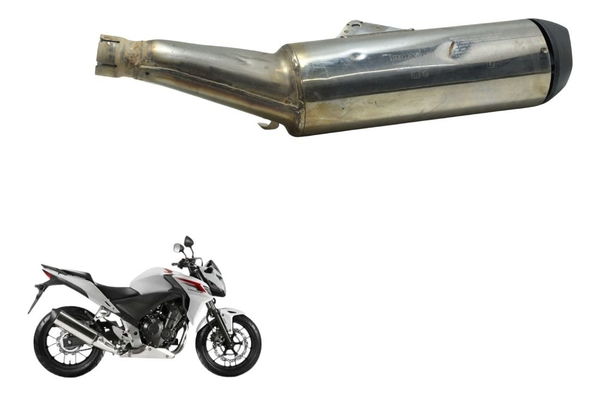 Ponteira Escapamento C/ Detalhes Honda Cb 500f 14-16 Origina