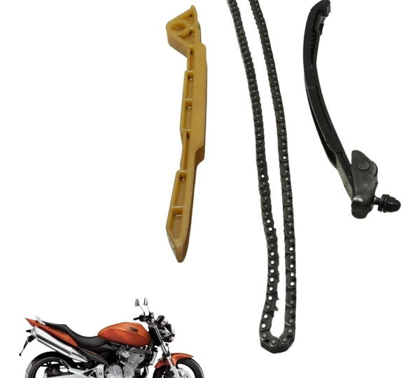 Kit Guia Tensor Corrente Comando Honda Cb 600f Hornet 04-07