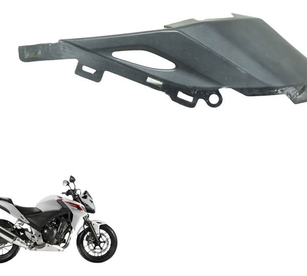 Carenagem Inferior Esq Farol Honda Cb 500f 14-16 Original Cinza-escuro
