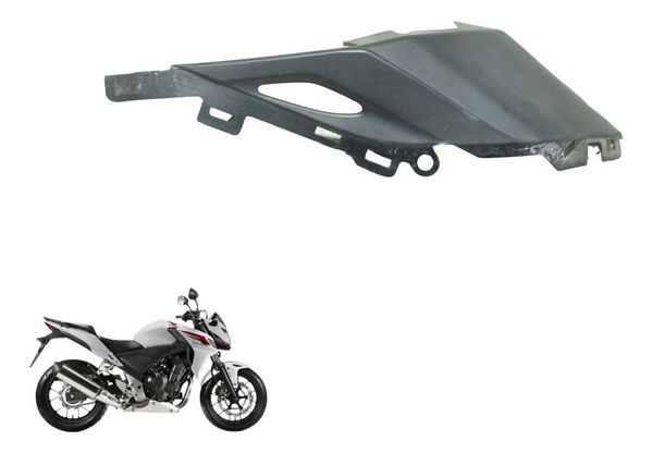 Carenagem Inferior Esq Farol Honda Cb 500f 14-16 Original Cinza-escuro