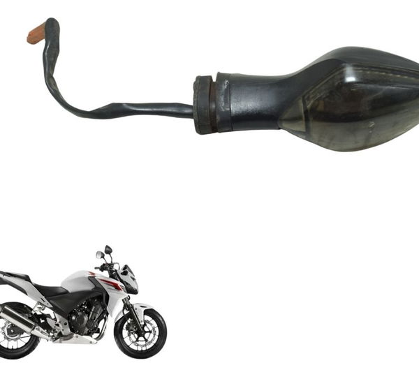 Pisca Dianteiro Esquerdo Honda Cb 500f 14-16 Original Preto