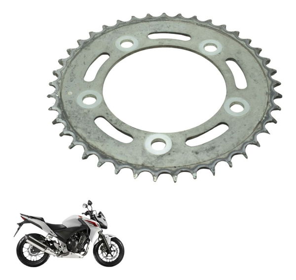 Coroa 41 Dentes Honda Cb 500f 14-16 Original Cinza