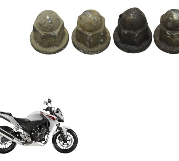 Jogo Porca Escapamento Honda Cb 500f 14-16 Original