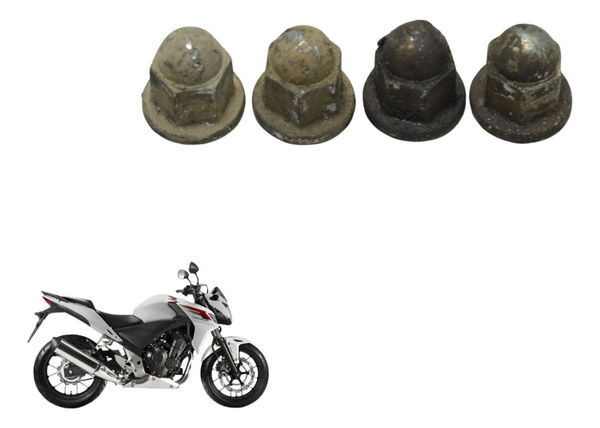 Jogo Porca Escapamento Honda Cb 500f 14-16 Original