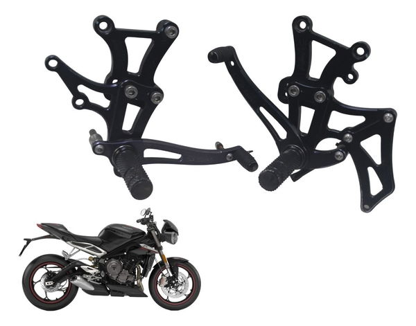 Kit Pedaleira Bullet Triumph Street Triple 765 Rs 18-23